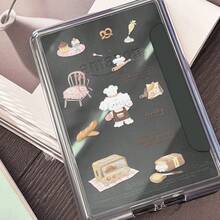 For Kindle Case - Transparent Acrylic Magnetic Detachable, Warm Cartoon Puppy Design, Compatible With Kindle 11th, Kindle Paperwhite 6 - Apricot - View 4