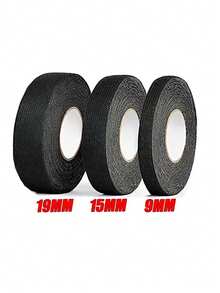 1~4卷 15米 9/15/19/25/32毫米 汽车用布基胶带 电气绝缘布基胶带 耐热隔热汽车胶带 防水隔音电线胶带 - B-黑色 - 查看 14