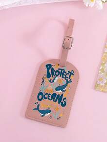 1 Stück leichter und strapazierfähiger PU Gepäckanhänger, geeignet für Reisekoffer, Rucksack, Kreuzfahrttasche, Rucksack-Zubehör, ideal für Bordkarten, unverzichtbar für Herbstreisen und die Rückkehr zur Schule - Muster E - Übersicht 22