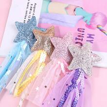 Magical Wand, Fairy Wand, Flashing Star Fairy Wand, Cartoon Cute Party Performance Props - Multicolor - View 7
