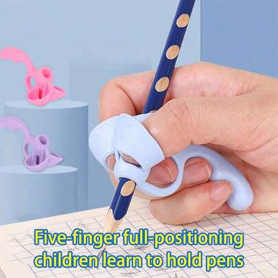 1 st. Slumpmässig Färg Pennhållare Korrektion Enhet För Rättar till Handstil Hållning Och Grepp