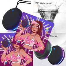 Bocina Impermeable para Ducha, Sonido Potente de 12W con Bajos Profundos, Compacta e Inalámbrica, con Luz, Emparejamiento Estéreo, Ideal para Playa, Piscina, Camping y Picnic - Negro - Ver 3
