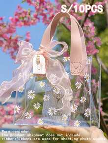 20 pezzi/1 pezzo Sacchetti regalo con margherite, sacchetti per confezione di abbigliamento, sacchetti della spesa, sacchetti per feste, sacchetti portatili in PVC trasparente, borse cosmetiche, sacchetti per confezione di abbigliamento, sacchetti regalo per feste di compleanno e matrimoni, borse tote fatte a mano, bomboniere per feste, decorazioni per compleanni, decorazioni per bomboniere, decorazioni per matrimoni, articoli essenziali per vacanze, contenitori da cucina, regali per gli ospiti del matrimonio, regali personalizzati, San Valentino, articoli essenziali per matrimoni, regali per damigelle, regali per donne, bomboniere per gli ospiti del matrimonio - Rosa - Visualizzare 14