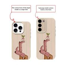 1 ốp lưng điện thoại bằng chất liệu TPU, họa tiết sọc hồng dễ thương và thời trang, tương thích với iPhone 17 Pro Max/17/16 Pro Max/15/13/12/11, S20 FE/A15/S24/A55, tương thích với Redmi Note 11/Note 12/Note 13 Pro, ốp bảo vệ toàn thân chống sốc, mềm mại, phiên bản quốc tế, không phải phiên bản nội địa. - trắng - Xem 7