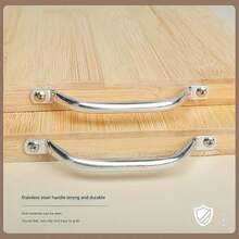 Home Use Smooth And Flat Organic Bamboo Cutting Board Natural Handle Cutting Board, Meat And Cheese Cutting Board - 17.72*12.6英寸 - 查看 11