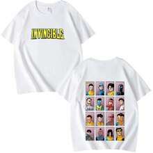 Invincible Variant Graphic T Shirt 2025 Men Women Oversized Cotton Hot  Short Sleeve Summer Printing Unisex Plus Size Tops - 白色 - 查看 10