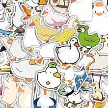 SCXXBSW 50pcs Simple Drawing Duck Exquisite Cartoon Graffiti Stickers DIY Decoration Skateboard Notebook Guitar Waterproof Stickers - Multicolor - View 1