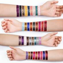 Gran Oferta en Disco de Sombra de Ojos de Polvo Flash de 54 Colores, Adecuado para Sombra de Ojos, Cabello, Labios, Uñas.Regalos de Navidad adecuados, efectos brillantes que te hacen el centro de atención en la fiesta.Regalos adecuados para parejas / Regalos de Año Nuevo / Regalos de cumpleaños. - 54 colores - Ver 11