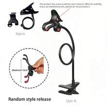 1个多功能手机支架，可旋转，适用于家庭、床头、办公桌，通用视频观看支架，兼容、安卓手机，生日礼物，送给家人、朋友，适用于办公室、宿舍和家庭使用，360度旋转手机支架，承重力强。 - 彩色 - 查看 7