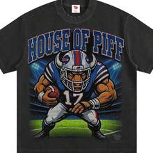 Hop Sports Vintage Black T-Shirt Billsmafia  Football Superbowl - màu đen - Xem 1