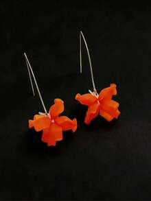 Fashionable European And American Creative Petal Earrings, Heart Flower Earrings For Women - Multicolor - View 12