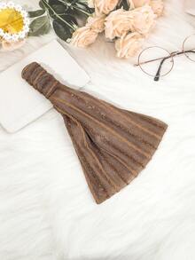 1条蕾丝发带，弹性防滑发箍，时尚女士发饰，多功能发带，可遮盖白发和碎发，化妆配饰，女士头巾SPA发带 - 彩色 - 查看 15