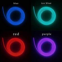 500cm/196.85in Cold Light Cable Decorative Car Interior LED Strip Ambient Lighting Car Interior Decoration Lights - A - View 9