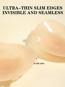 Ultraleichter Frauen Einteiler Klebebrusthalter, mit Rückenschulterriemen Design, löst sich nicht ab, feste Nippelabdeckungen, unsichtbare und nahtlose BH-Pads, unsichtbarer BH, Damen Unterwäsche, formt die Brüste, verhindert seitliches Ausweichen, verhindert Durchhängen, geeignet für Reisen, Urlaub, Strand, Bikini, Hochzeitskleid, Kleid - Verschiedenfarbig - Übersicht 7