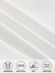 High Waist Tummy Control Seamless Lace Panties Breathable Tummy Control Underwear With Butt Lift Shaping Triangle Briefs - White - View 9