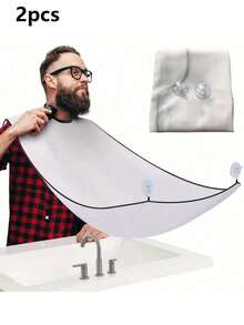 1pc Men's Shaving Cape, Waterproof Suction Cup Design, Premium Leak-Proof Shaving Apron - Adjustable Barber-Level Beard Bib, Convenient For Precise Beard Trimming, Fashionable And Elegant Design - Multicolor - View 17