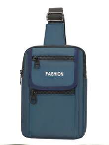 Multi-Functional Minimalist Men's Chest Bag, Large Capacity Casual Water-Resistant Shoulder Bag, Fashion Versatile Crossbody Bag - Multicolor - View 8