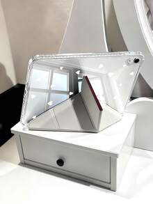 深酒红色心形平板电脑保护套,兼容 iPad Air 11 英寸 M3 2025 / M2 2024、iPad Air 第五代 2022、iPad (A16) 11 英寸第十一代 2025,兼容三星 Galaxy Tab、Kindle Paperwhite 第十二代 2024,透明背壳,时尚图案保护套,具备自动休眠和唤醒功能,气囊保护,适合作为礼物和办公用品。 - 彩色 - 查看 7