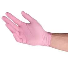 2/20/50/100 Stück rosa Einweghandschuhe aus Nitril, latexfrei, wasserdicht, antistatisch, Mehrzweck-Arbeitshandschuhe, puderfrei, geeignet für Küche, Badezimmer, Zuhause, Haarfärbung, Schönheitssalon, Malen, Kunst und Handwerk Schutzhandschuhe [ohne Box] - Pink - Übersicht 6