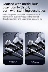 Tai nghe có dây RM-575: Được tối ưu hóa cho sử dụng hàng ngày, mang lại sự thoải mái và độ bền cao, cuộc gọi rõ ràng và ổn định, chất lượng âm thanh cao cấp và tương thích với nhiều thương hiệu thiết bị. Màu trắng. - trắng - Xem 8