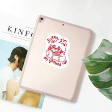 1 pieza Pegatina "He terminado todos mis libros" | Pegatina para amantes de los libros, gato de lectura, pegatina Kindle, pegatina de gato linda, pegatina de ratón de biblioteca, pegatina exclusiva de ratón de biblioteca - Multicolor - Ver 7