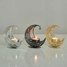 1pc Middle Eastern Crescent-Shaped Metal Incense Burner, Tabletop Incense Holder, No Electricity Required - Multicolor - View 5