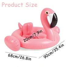 Phao bơi hình chim hồng hạc bơm hơi cho bé, phao bơi bơm hơi cho hồ bơi, đồ chơi bơi lội cho bé - Hồng - Xem 6
