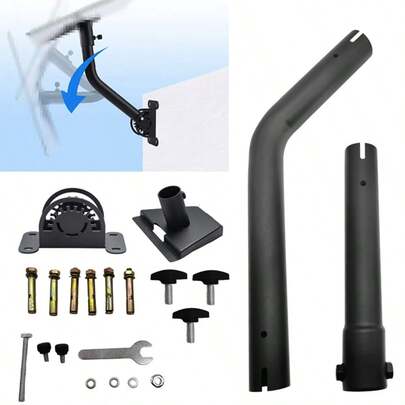 360° Adjustable Starlink Gen 3 Mount – Heavy-Duty Wall & Roof Mounting Kit U