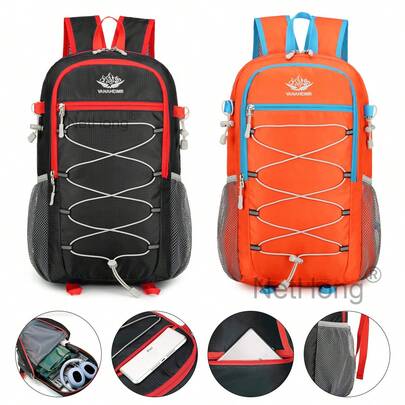 40L Hiking Camping Backpack Waterproof Mens Women Outdoor Travel Rucksack Bag