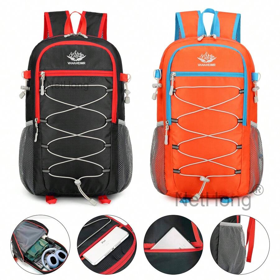 40L Hiking Camping Backpack Waterproof Mens Women Outdoor Travel Rucksack Bag - Multicolor - View 1