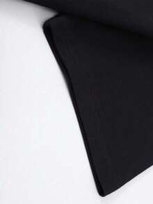 100% Cotton Women's Easter Bunny & Floral Print T-Shirt - Soft Pastel Spring Colors With Smiling Rabbit & Balloon Bow Design, Relaxed Fit Short Sleeve Round Neck Casual Easter Outfit, Machine Washable All-Season Comfortable White Blouse With Charming Rabbit & Floral Wreath Detail, Pink & Green Hues, No Transparency, Suitable For Spring Celebrations & Easter Gatherings - màu đen - Xem 5