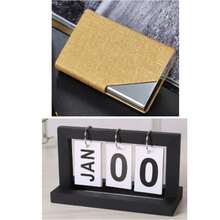 Beveled Stainless Steel Business Card Holder, Fashionable Flip-Top Name Card Credit ID Card Case Back To School - Bevel Business Card Box - View 41