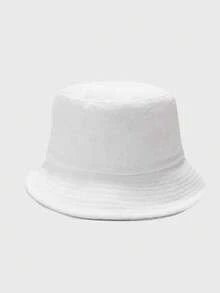 2 chiếc mũ ngư dân dày dặn, ấm áp, màu trơn cho trẻ em, mũ tai bèo chống nắng đa năng, thích hợp cho bé trai và bé gái, mùa thu/đông. - Đen trắng - dày lên - Xem 2