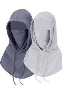 Sunscreen Mask For Men, Full Face Coverage, Ice Silk Breathable Scarf, Summer Driving Veil, Cycling Face Towel, Neck Protective Cover - Multicolor - View 16