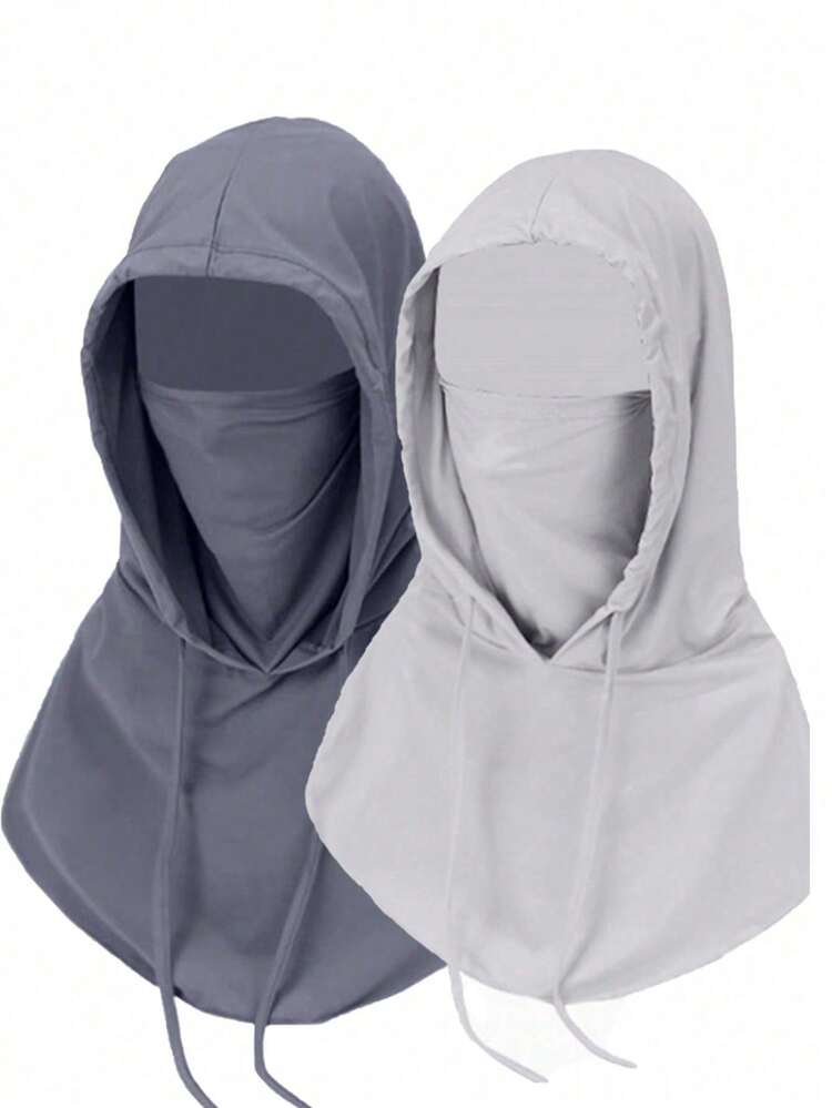 Sunscreen Mask For Men, Full Face Coverage, Ice Silk Breathable Scarf, Summer Driving Veil, Cycling Face Towel, Neck Protective Cover - Multicolor - View 16