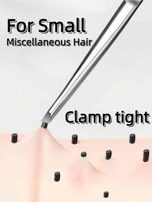 1pc Premium Stainless Steel Eyebrow Tweezers, Hair Removal Pliers, Angled Eyebrow Clip, Hair Removal Clip, Mustache Clip. Ideal For Facial And Intranasal Hair Removal, Suitable For Eyebrows, Fine Hair, Mustache - An Excellent Grooming Tool - Upgraded Version - View 2