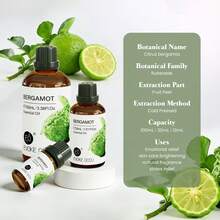 EVOKE OCCU 佛手柑精油，100毫升/30毫升/10毫升，清新柑橘香型，适用于洗衣、香薰、按摩、沐浴、DIY蜡烛和肥皂制作，净化空气 - Bergamot - 查看 2