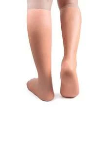 yuluan 1双/套 高品质硅胶长袜，硅胶防护保湿去角质袜，防水防裂足部护理袜，保湿美白袜，柔软弹力长袜，男女通用 - 粉色 - 查看 5