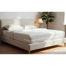 Double Gel Knit Mattress Cover With Zipper - 白色 - 查看 2