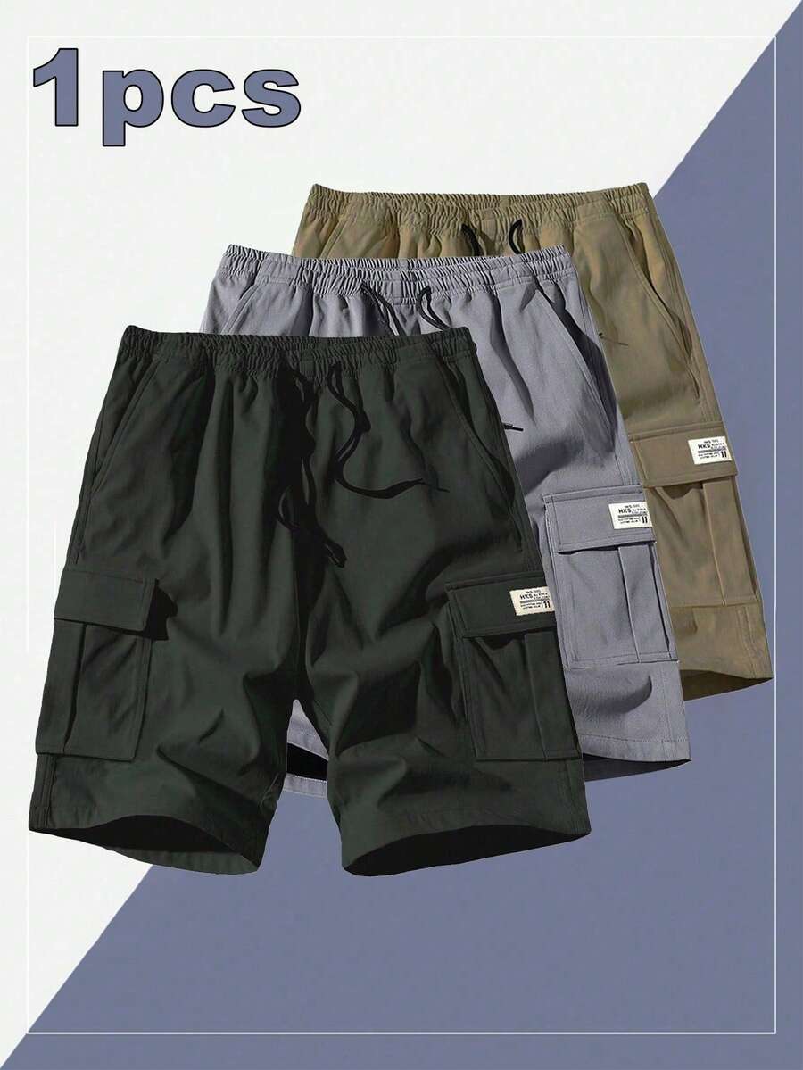 Men's Lightweight Cargo Shorts, Casual Breathable OutdoorBermuda Shorts For Summer Sports - Army Green - View 1