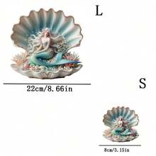 1 pieza/2 piezas/3 piezas Parche de impresión por transferencia de calor con diseño de sirena y concha, adecuado para camisetas, sudaderas, vaqueros, chaquetas, mochilas, almohadas y otros proyectos DIY, agregando elementos de cuento de hadas oceánicos románticos a tus atuendos - L - Ver 4