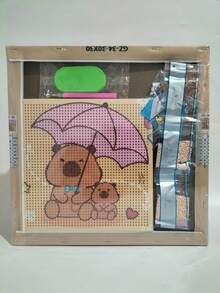 Kids Paint-By-Number Kits - 橙色雨傘 - 查看 2