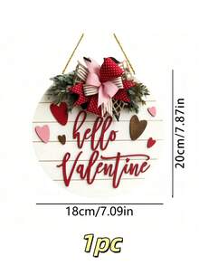 1 tượng trang trí, Tấm bảng gỗ hình trái tim ngày Valentine, Đồ trang trí Valentine, Quà tặng đám cưới/đính hôn, Móc treo cửa bằng gỗ tròn, Trang trí nhà cửa, Vật dụng gia đình - Nhiều màu - Xem 7