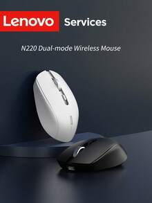 Lenovo 2.4G 无线鼠标，商务办公静音鼠标，亲肤材质，人体工程学设计，适用于商务和家庭办公，兼容多种平台，1.5V 电池供电（不含电池） - 黑色 - 查看 5