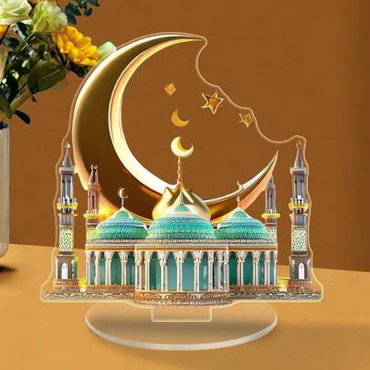 2D Over 的新款亚克力展示架，绿色城堡展示架，亚克力展示架。