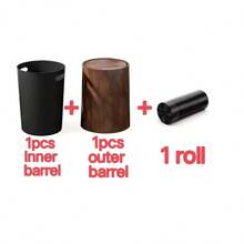 Small Trash Can With Lid - Mini Garbage Bin With Inner Bucket, Suitable For Kitchen, Office, Bedroom, Living Room, Christmas Gift, Cleaning Supplies - B - View 13