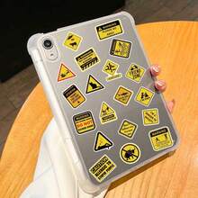 53pcs Interesting Warning Sign Stickers For Luggage, Motorcycle, Car, Helmet, DIY - Multicolor - View 6