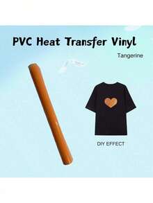 1 Roll, PVC Heat Transfer Vinyl Material, Size 30.5x60cm/30.5x102cm, Iron-On DIY, Suitable For T-Shirts, Easy To Cut And Smooth Surface, Embroidery Patch Iron-On Heat Transfer Patch, Applicable For Jackets, Clothing, Backpacks, Jeans, T-Shirts, Etc. - Multicolor - View 147