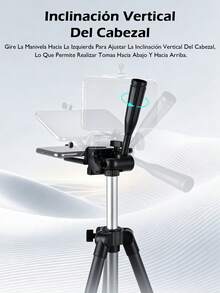 Trípode portátil multifuncional  + soporte para teléfono + bolso de transporte, adecuado para cámara/teléfono inteligente/GoPro - 2 piezas - Ver 4