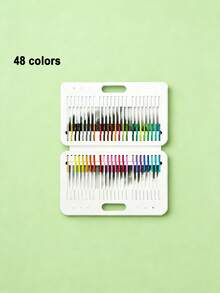 Bộ 48 bút chì màu nước chuyên nghiệp có thể tẩy xóa, độ đậm màu cao, dụng cụ sáng tạo nghệ thuật chất lượng cao, hộp quà cao cấp dành cho học sinh và người lớn. - Bút chì màu tan trong nước - Xem 12